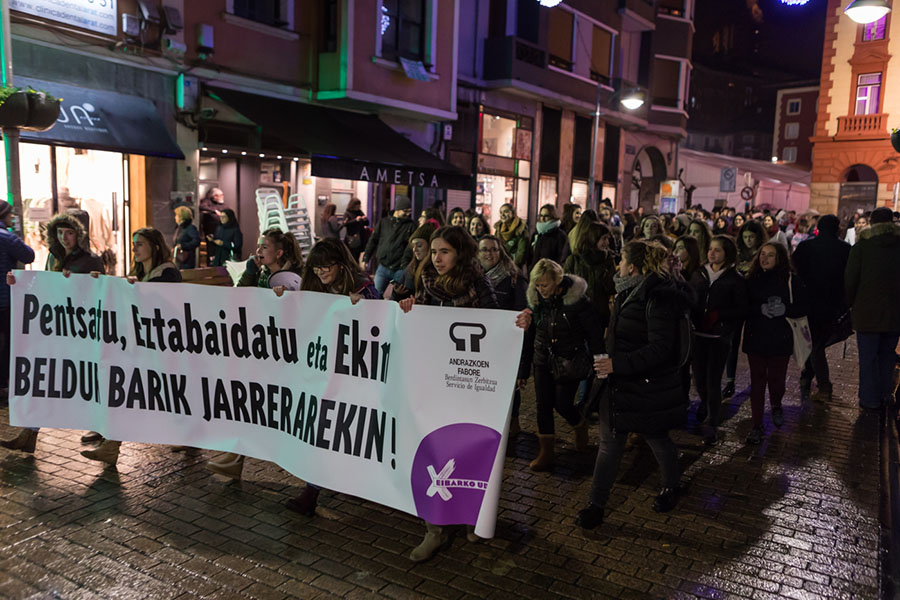 Beldur Barik jarrera manifestazioa